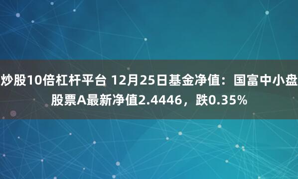 炒股10倍杠杆平台 12月25日基金净值：国富中小盘股票A最新净值2.4446，跌0.35%