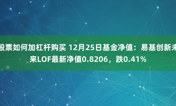 股票如何加杠杆购买 12月25日基金净值：易基创新未来LOF最新净值0.8206，跌0.41%